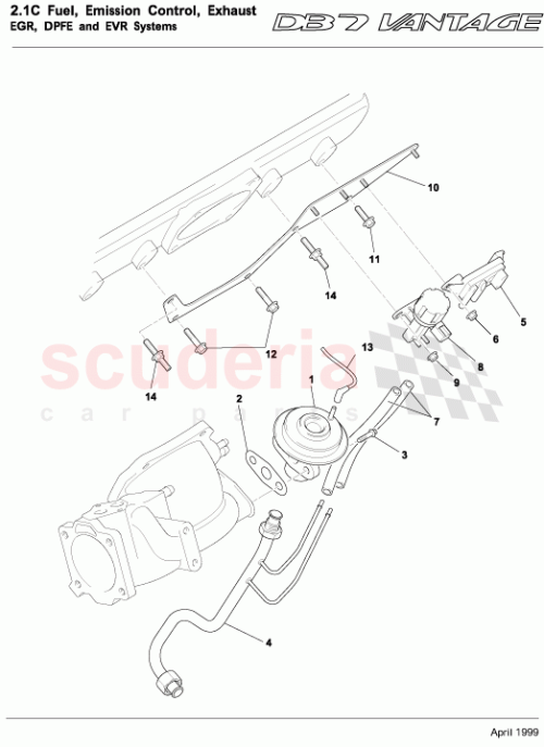 Part Diagram for Aston Martin 703121
