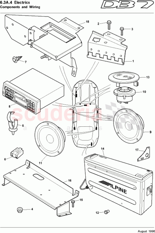 Part Diagram for Aston Martin 50-83349