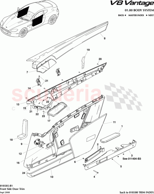 Part Diagram for Aston Martin 6G33-23864-BBW