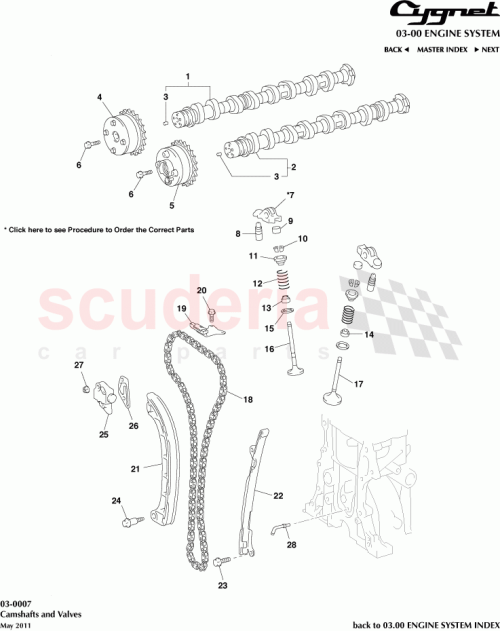 Part Diagram for Aston Martin 13502-47010