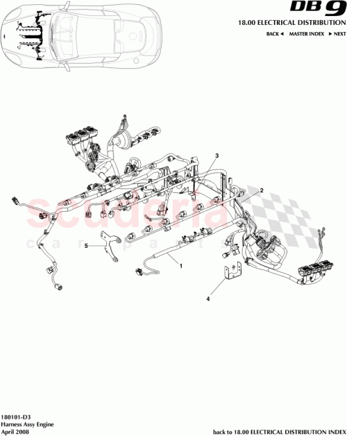 Part Diagram for Aston Martin 702848