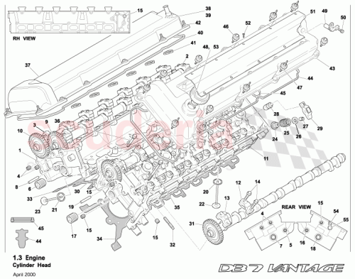 Part Diagram for Aston Martin 07-85366