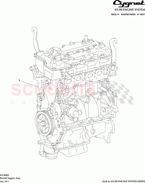 Part Diagram for Aston Martin 19000-47111