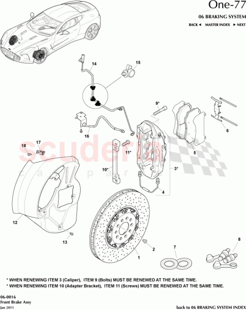 Part Diagram for Aston Martin AY93-1125-AA