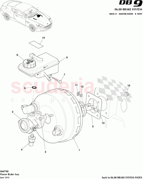 Part Diagram for Aston Martin 700781-PK