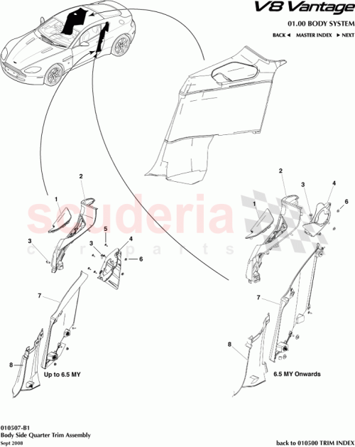Part Diagram for Aston Martin 9G33-310B09-JA
