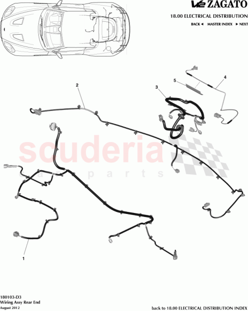 Part Diagram for Aston Martin CY83-15B484-AB
