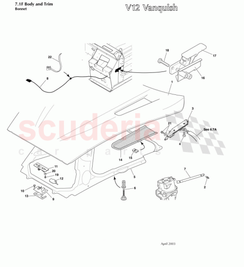 Part Diagram for Aston Martin 699819