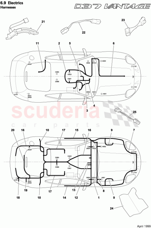 Part Diagram for Aston Martin 37-123140-AA