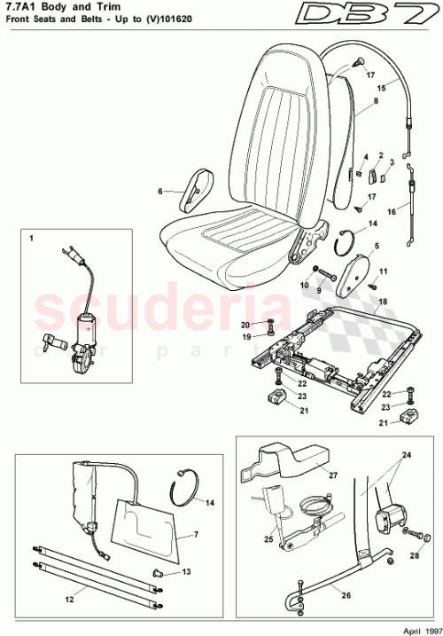 Part Diagram for Aston Martin 80-84507