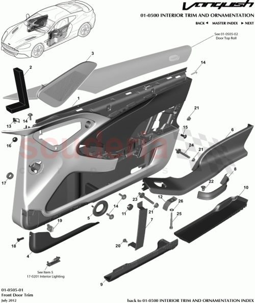 Part Diagram for Aston Martin CD33-23942-ECW
