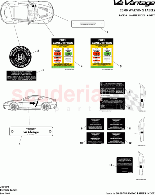 Part Diagram for Aston Martin AD2369014CA