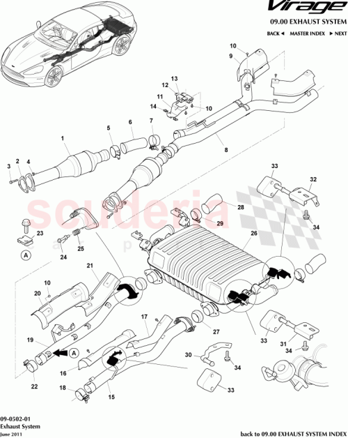 Part Diagram for Aston Martin 4G435N201FA