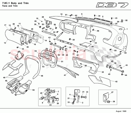 Part Diagram for Aston Martin 80-90046