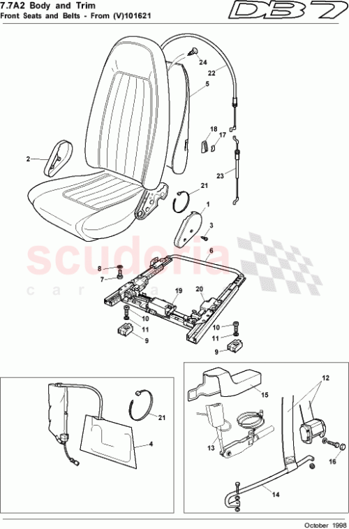 Part Diagram for Aston Martin 74-110761-AAW