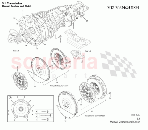 Part Diagram for Aston Martin 1R12-41-10176
