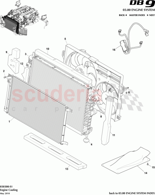 Part Diagram for Aston Martin 4G43-01904-BA
