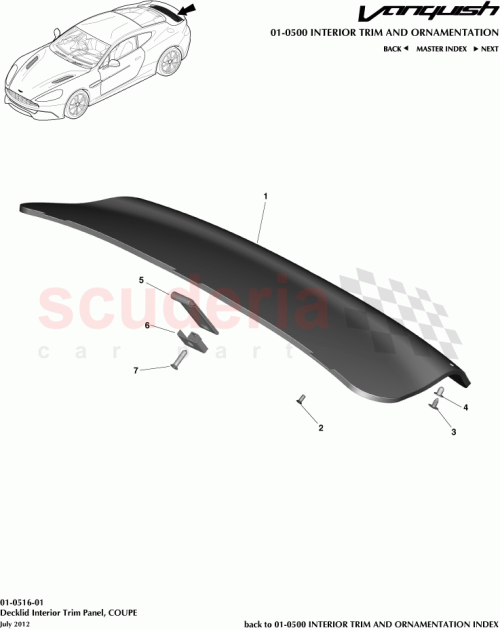 Part Diagram for Aston Martin CD33-508374-AAW