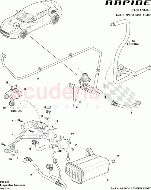 Part Diagram for Aston Martin AD439G271BA