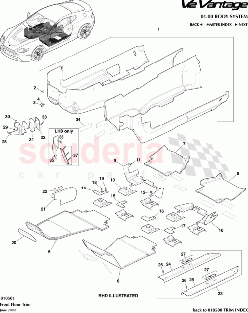 Part Diagram for Aston Martin 4G43-11459-AB