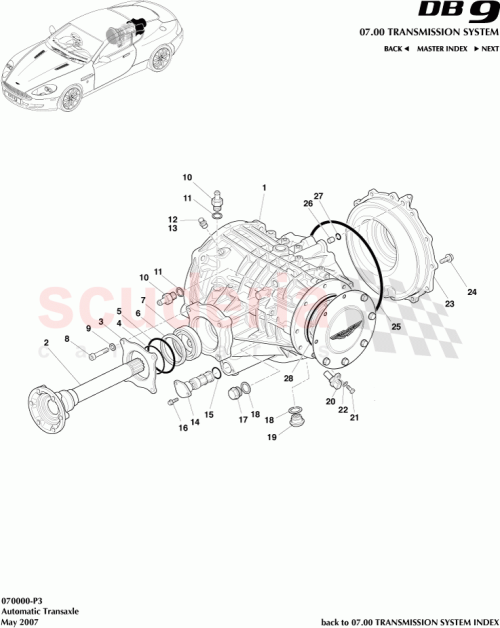 Part Diagram for Aston Martin 91828