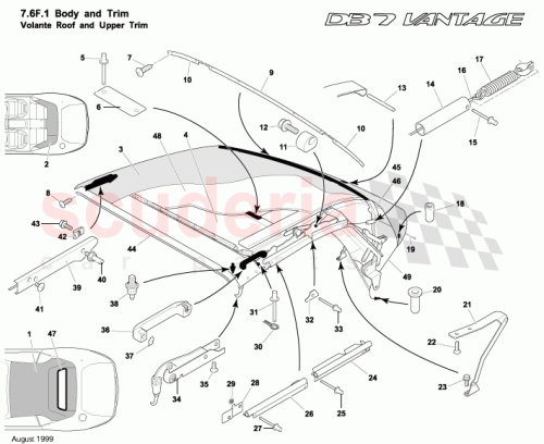 Part Diagram for Aston Martin 83-110940-AA