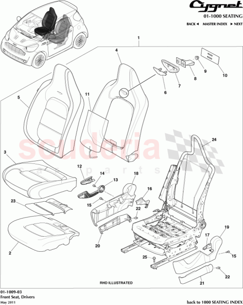 Part Diagram for Aston Martin AY2Y-001B46-CD