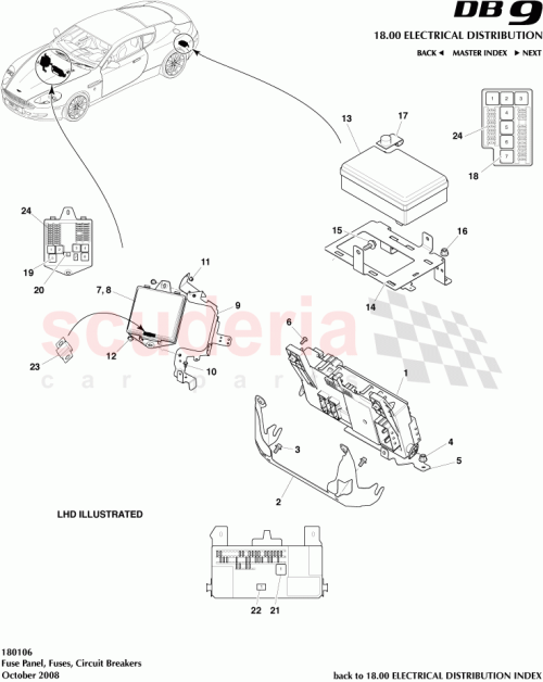 Part Diagram for Aston Martin 702082
