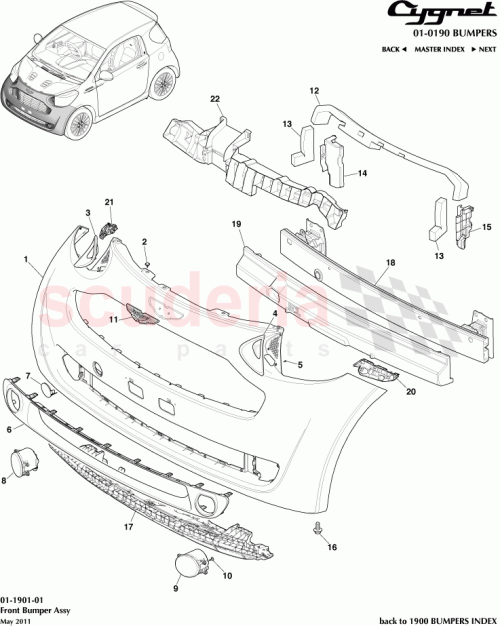 Part Diagram for Aston Martin AY2Y-17C831-AC