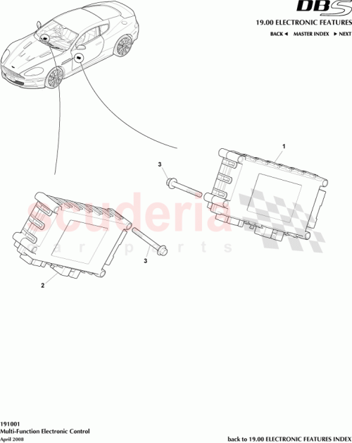 Part Diagram for Aston Martin 7G43-13C790-CA
