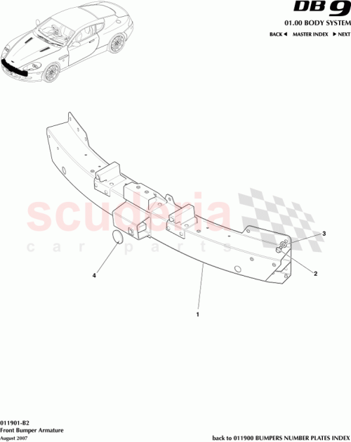 Part Diagram for Aston Martin 7G43-17754-AA