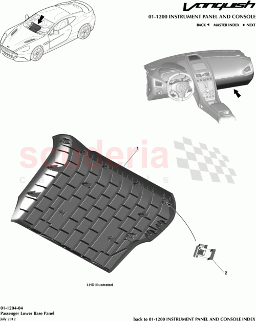Part Diagram for Aston Martin DD33-C043K93-AAW