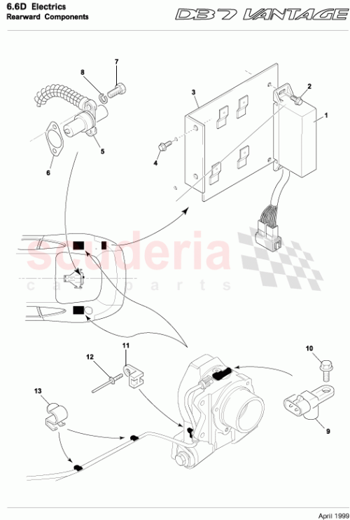 Part Diagram for Aston Martin 90-80245