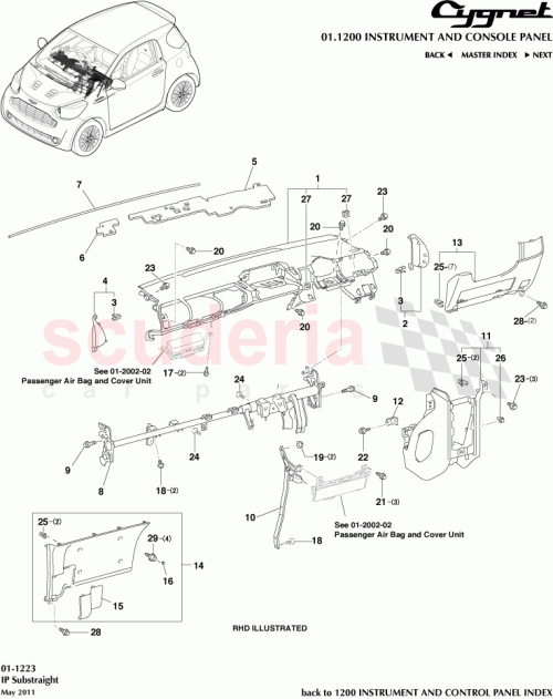 Part Diagram for Aston Martin 90119-06951