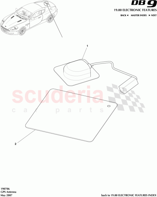Part Diagram for Aston Martin 4G43-10E921-BC
