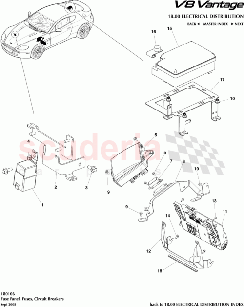 Part Diagram for Aston Martin 6G33-14N089-AD