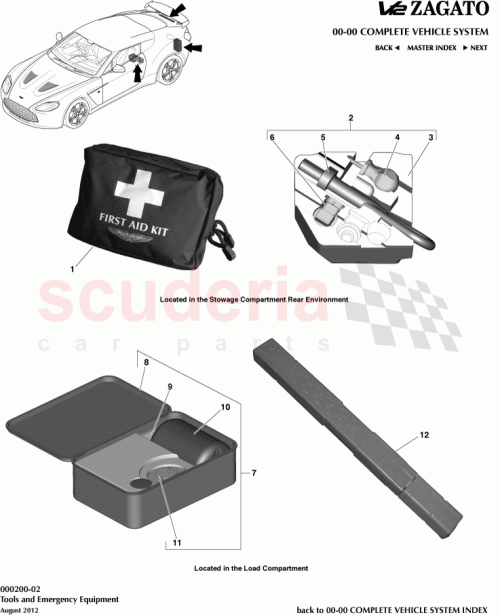 Part Diagram for Aston Martin AY93-S064T64-AA