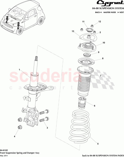 Part Diagram for Aston Martin 90178-08010