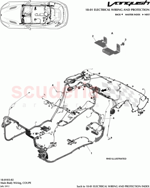 Part Diagram for Aston Martin BD43-9137-DA