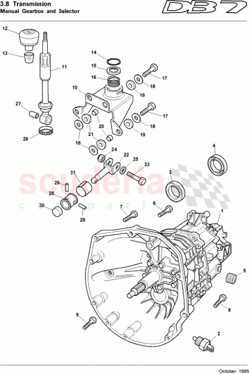 Part Diagram for Aston Martin 41-81708