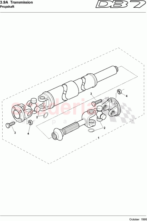 Part Diagram for Aston Martin 31-83483