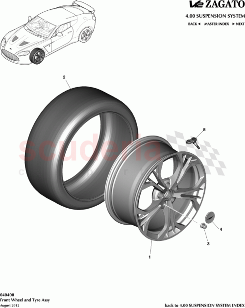 Part Diagram for Aston Martin AY2Y-1040-AA