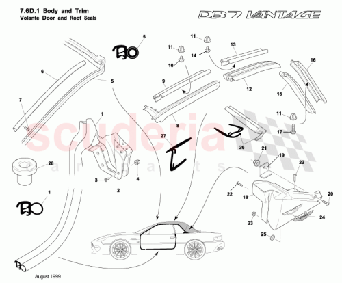 Part Diagram for Aston Martin 697477