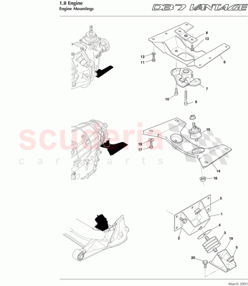 Part Diagram for Aston Martin 697285