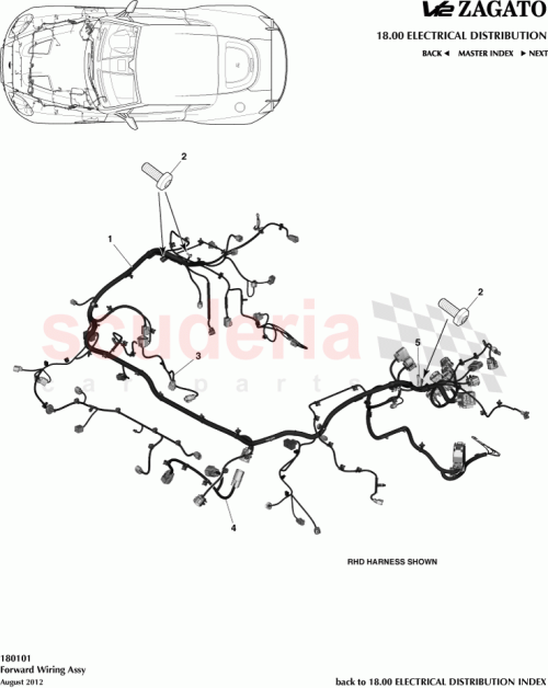 Part Diagram for Aston Martin BD23-14290-MB