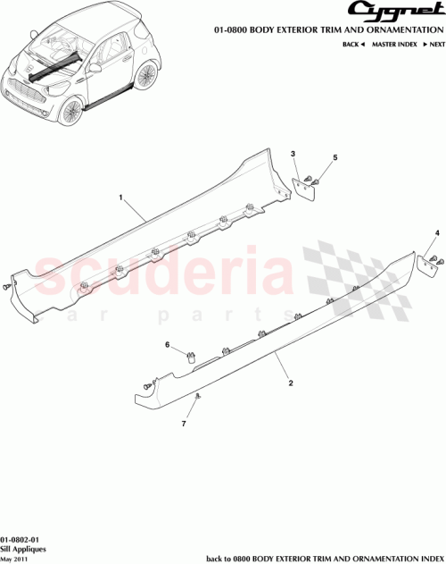 Part Diagram for Aston Martin AY2Y-280E13-AA