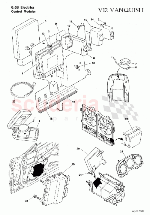 Part Diagram for Aston Martin 1R12-374477-AA