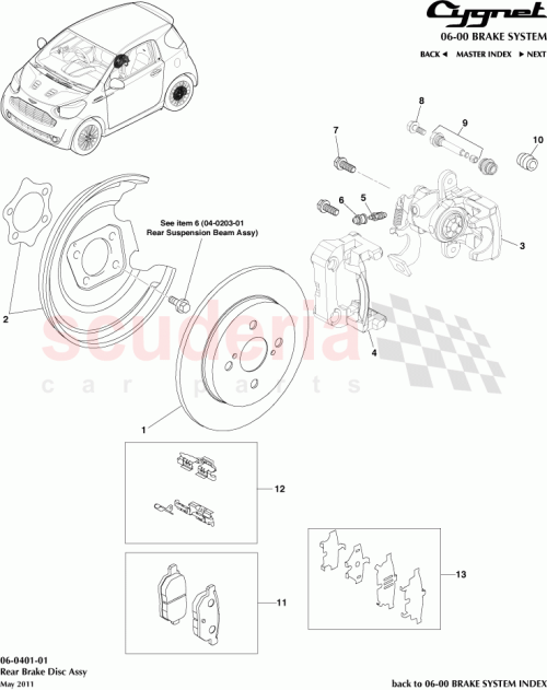 Part Diagram for Aston Martin 42431-52080
