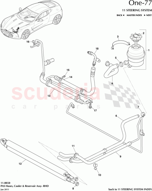 Part Diagram for Aston Martin 12023-03-8737-AA