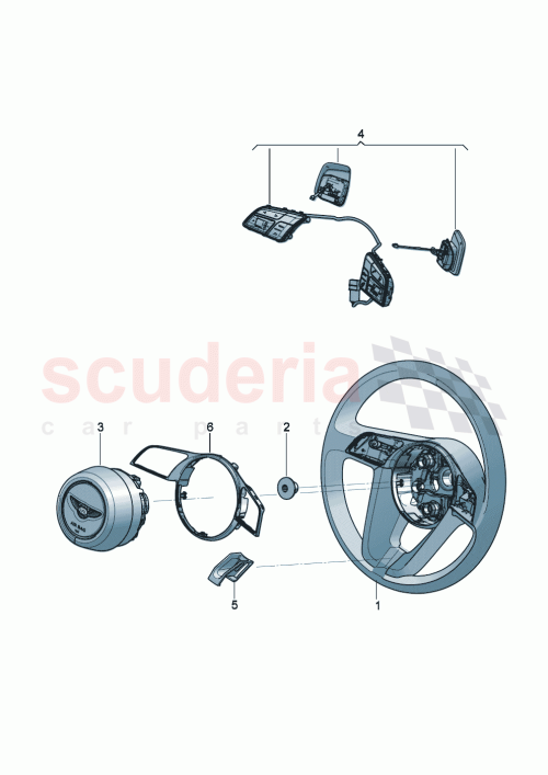 Part Diagram for Bentley 3SD419089